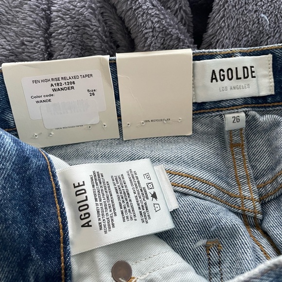 Agolde Fen High Rise Relaxed Taper in Wander NWT NBW - Picture 9 of 10